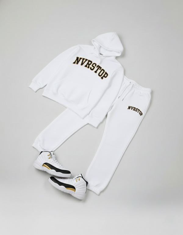 White Sweatsuit Perfect Match for (Retro Taxi)