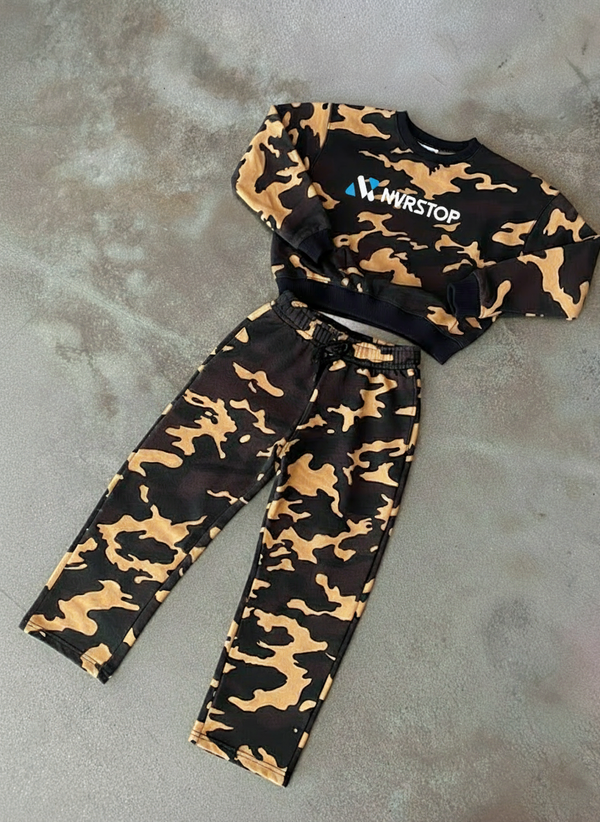NVRSTOP Premium Camo Oversize Sweatsuit