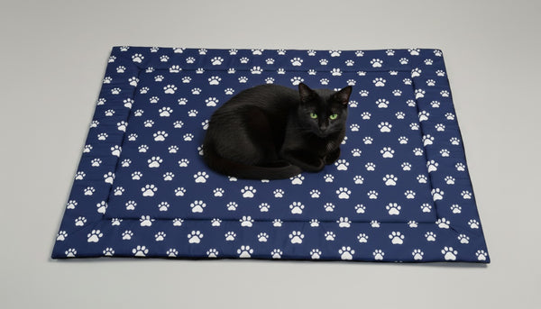 Cat Mat Printed Paws Soft & Cozy Pet Mat